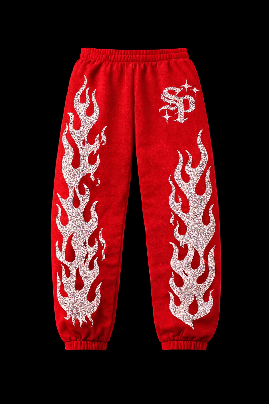 Rhinestone Superior Sweatpants (Flame Edition)