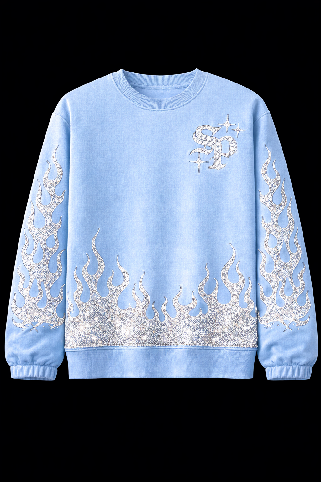 Rhinestone Superior Sweatshirt (Flame Edition)
