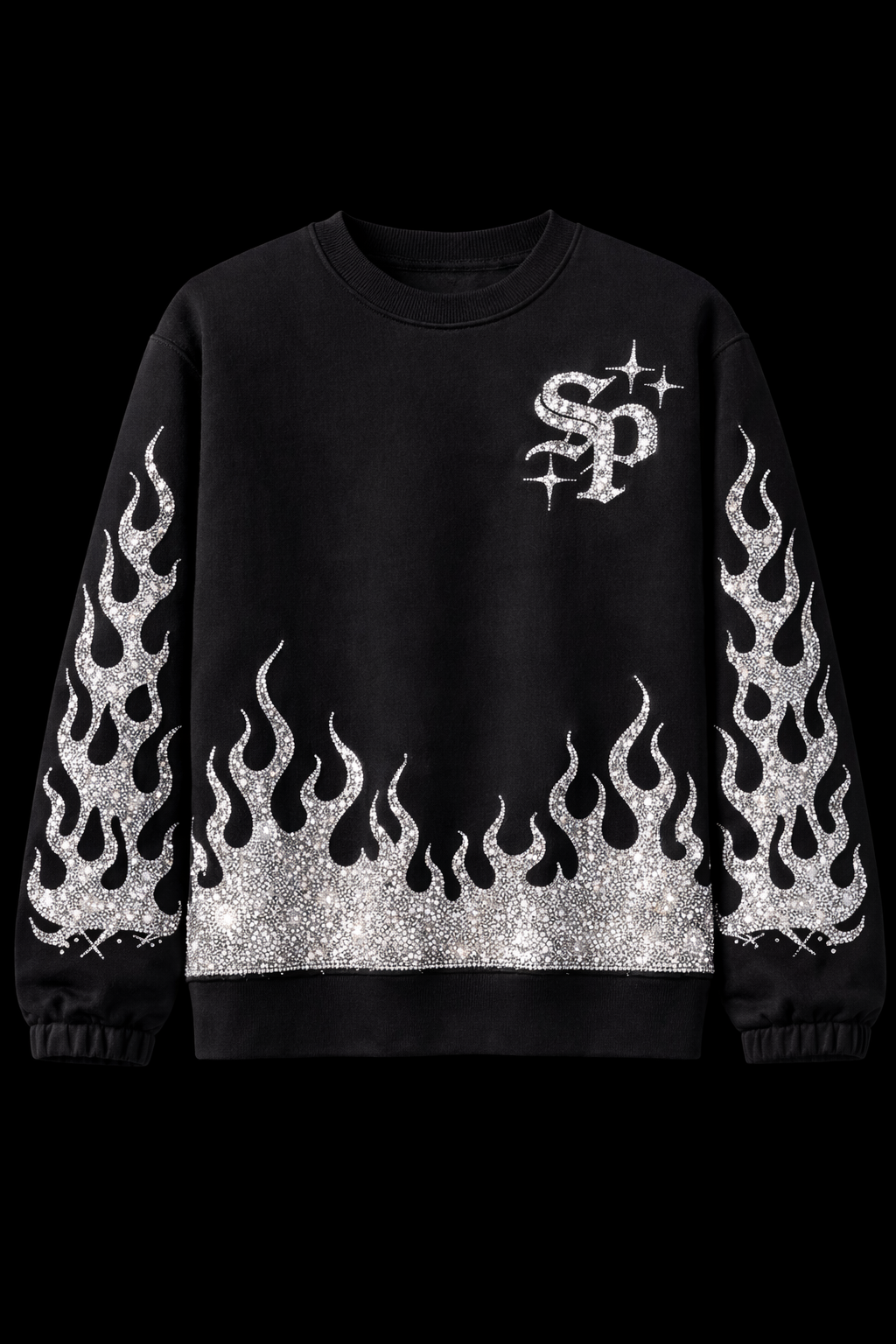Rhinestone Superior Sweatshirt (Flame Edition)